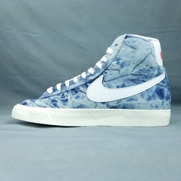 Nike Blazer Mid ‘77 Women's Shoes Blue Denim DV2182 900 Sizes 6.5-8.5 - Picture 6 of 9